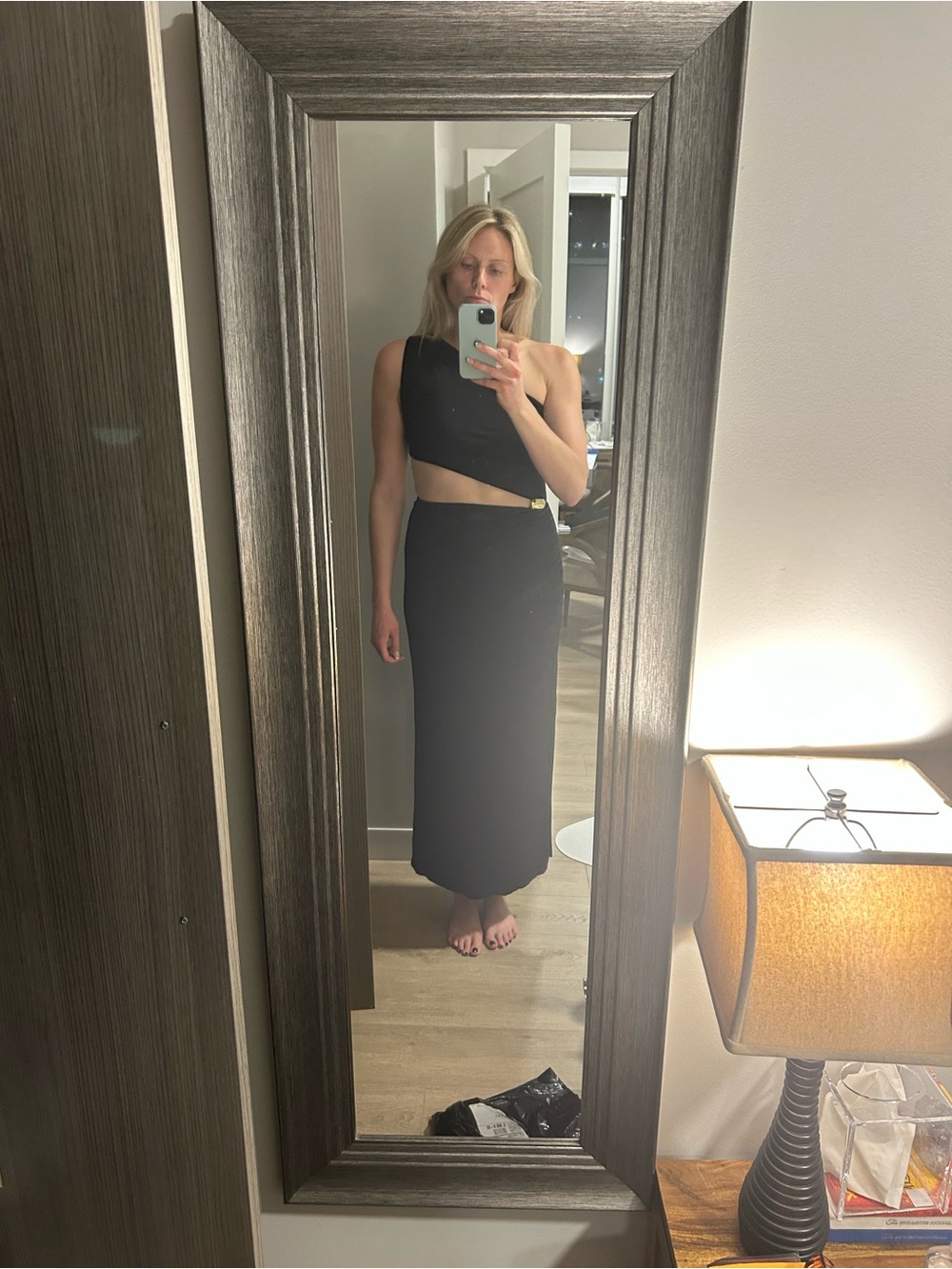 ViX x Rosie Huntington-Whiteley Tina Long Dress Black Size L